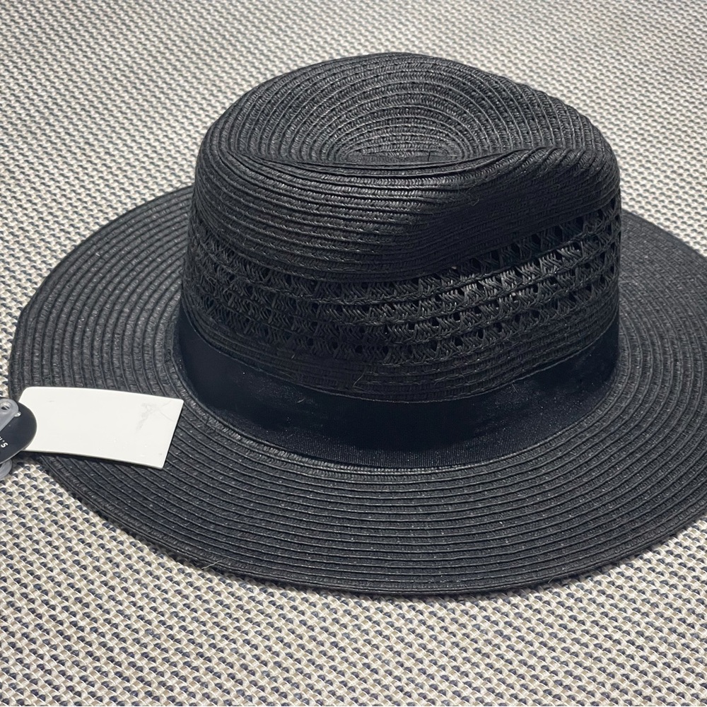 Forever 21 Black Straw hat Womens/Men NWT